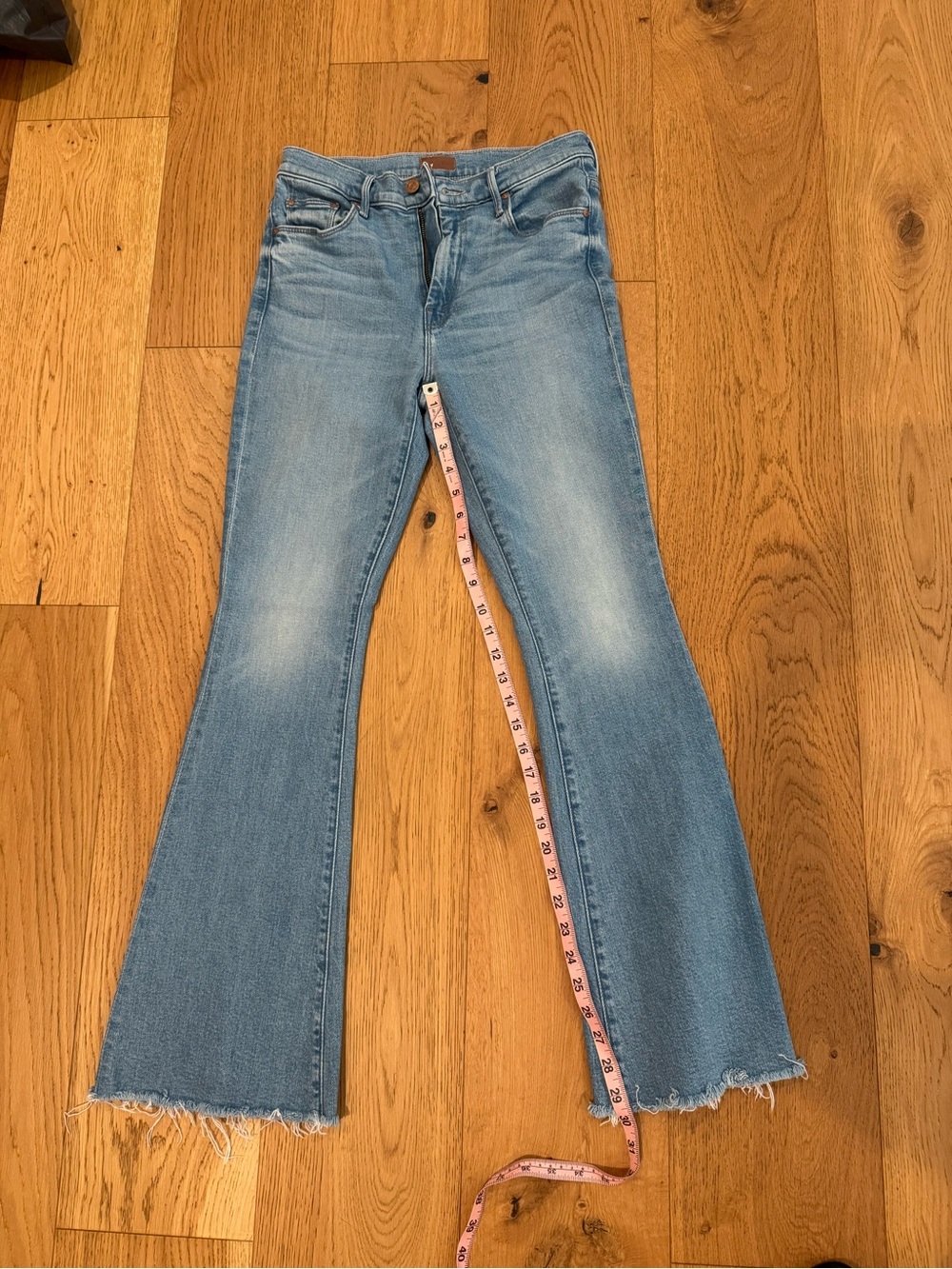 MOTHER Light Blue Flare Jeans